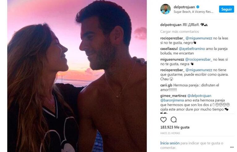 Amor puro: las vacaciones de Jimena Barón, Del Potro y Momo