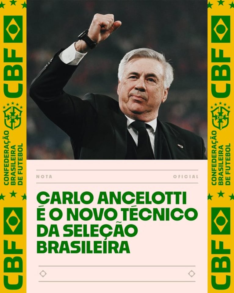 Ancelotti, a Brasil.