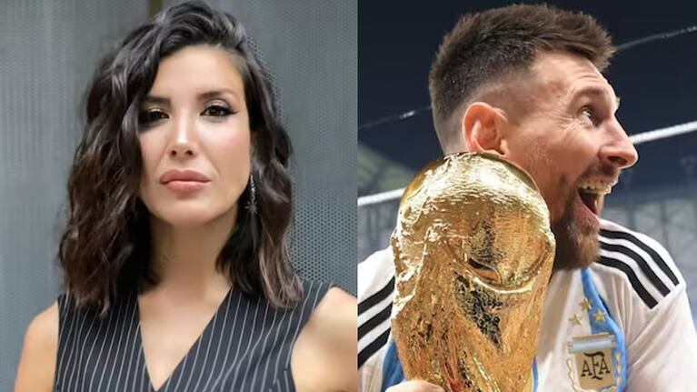 Andrea Rincón habló de su encuentro con Messi.