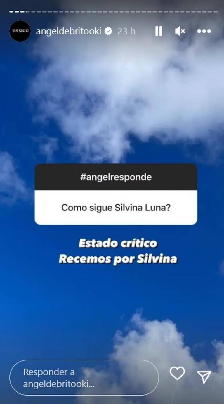 Ángel de Brito sobre el estado crítico de Silvina Luna: "Recemos"