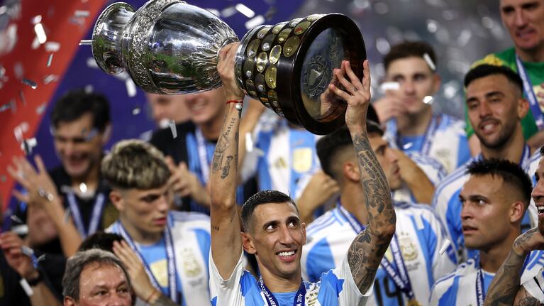 Ángel Di María en la consagración en la Copa América 2024.