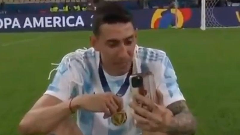 Ángel Di María fue el autor del único gol de la final ante Brasil en el Maracaná. (Captura video)