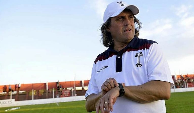 Ángel Hoyos en su etapa como entrenador de Talleres.