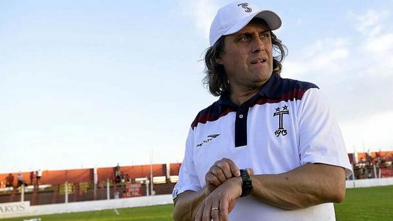 Ángel Hoyos en su etapa como entrenador de Talleres.