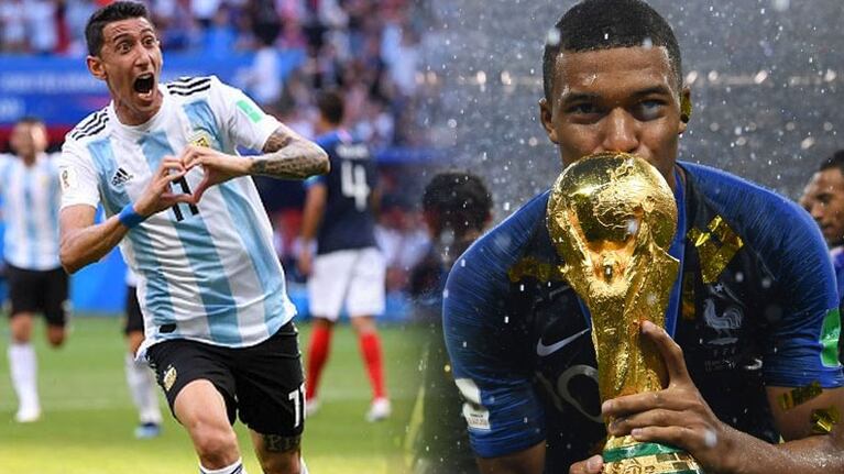 Angelito quiso cargarlo, pero el francés se llevó la copa.