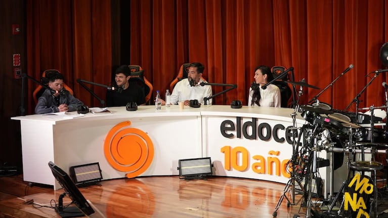 Ángelo se emocionó en el festejo de los diez años de ElDoce.tv.