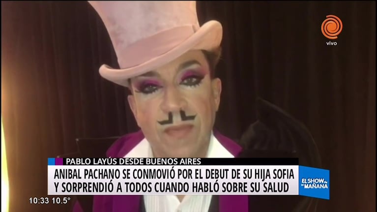 Anibal Pachano habló del debut de su hija en el Bailando