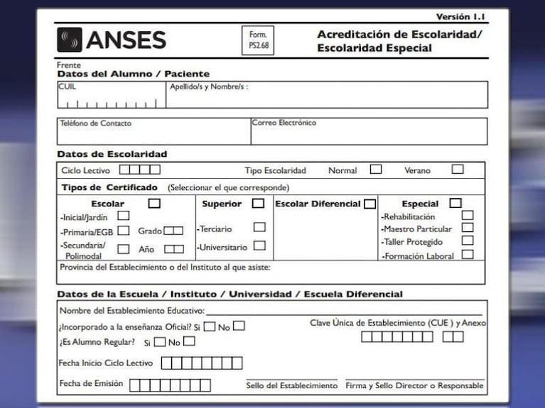 Anses: cuándo y cómo se cobra la ayuda escolar 2019