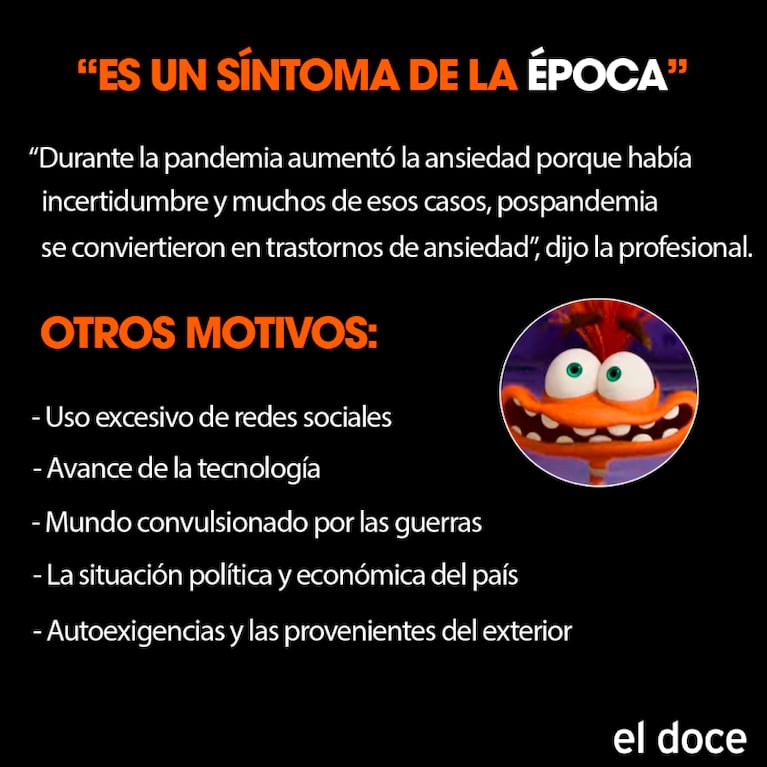 Ansiedad, la emoción nueva en Intensamente 2: cómo saber si es "normal" o patológica