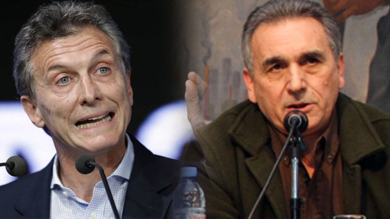 Antes del paro, Mauricio Macri y Juan Carlos Schmid cruzaron acusaciones.