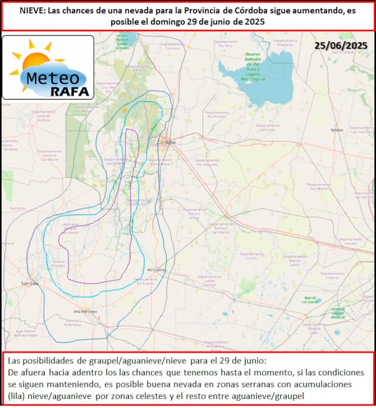 Anticipan un nuevo frente frío en Córdoba: ¿puede nevar en la ciudad?