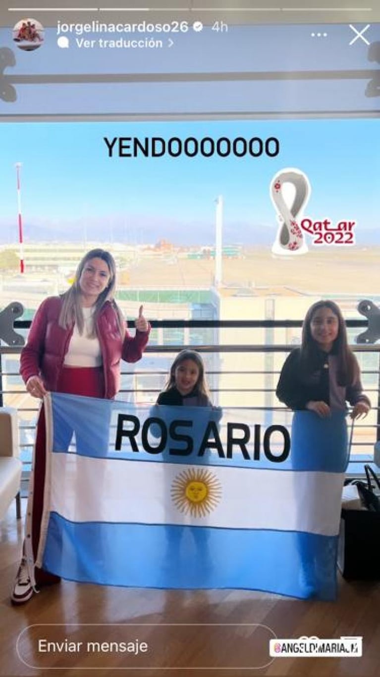 Antonela Roccuzzo llegó a Qatar: se reencontró con una amiga y posteó una foto