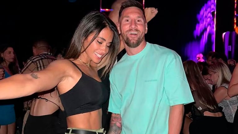 Antonela y Messi disfrutaron de la noche de Miami.