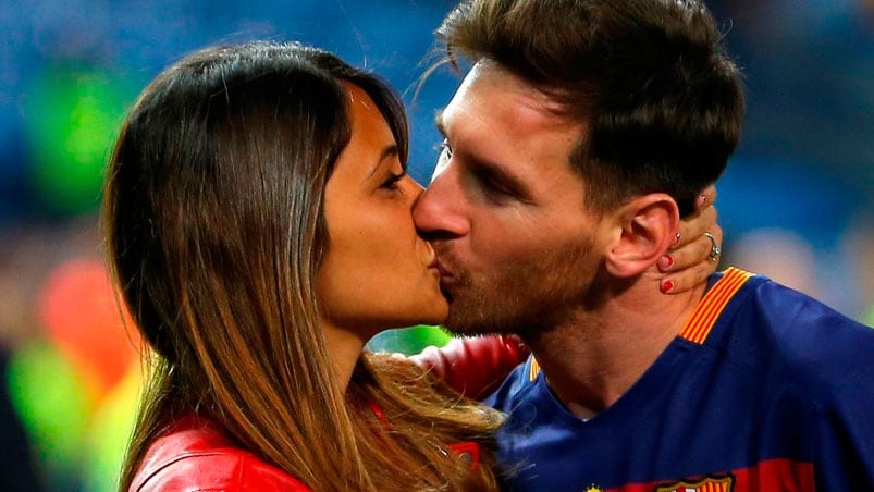 Antonella fue la primera en saludar a La Pulga en el día de su cumpleaños.