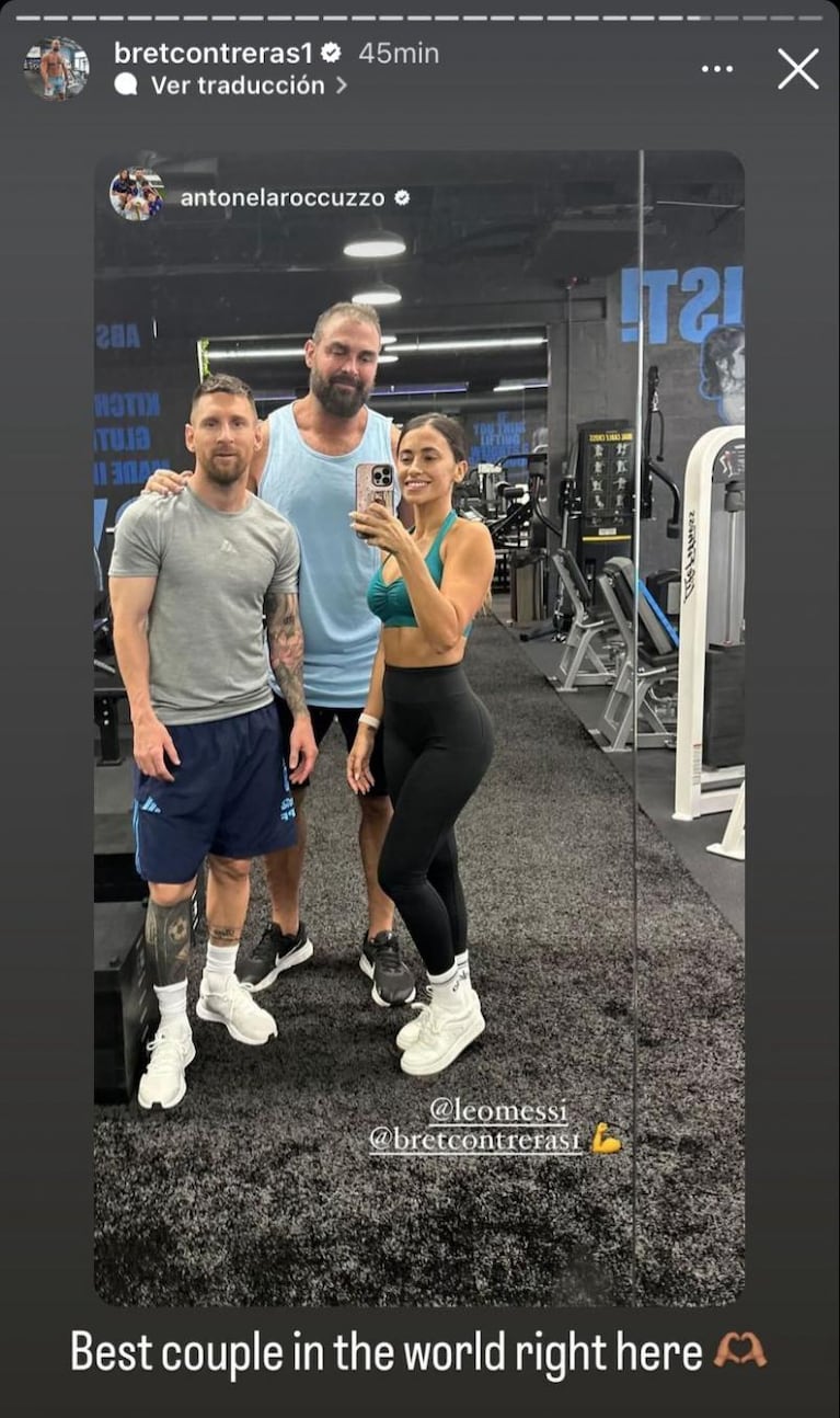 Antonella llev a Messi a entrenar con el "experto en glteos"