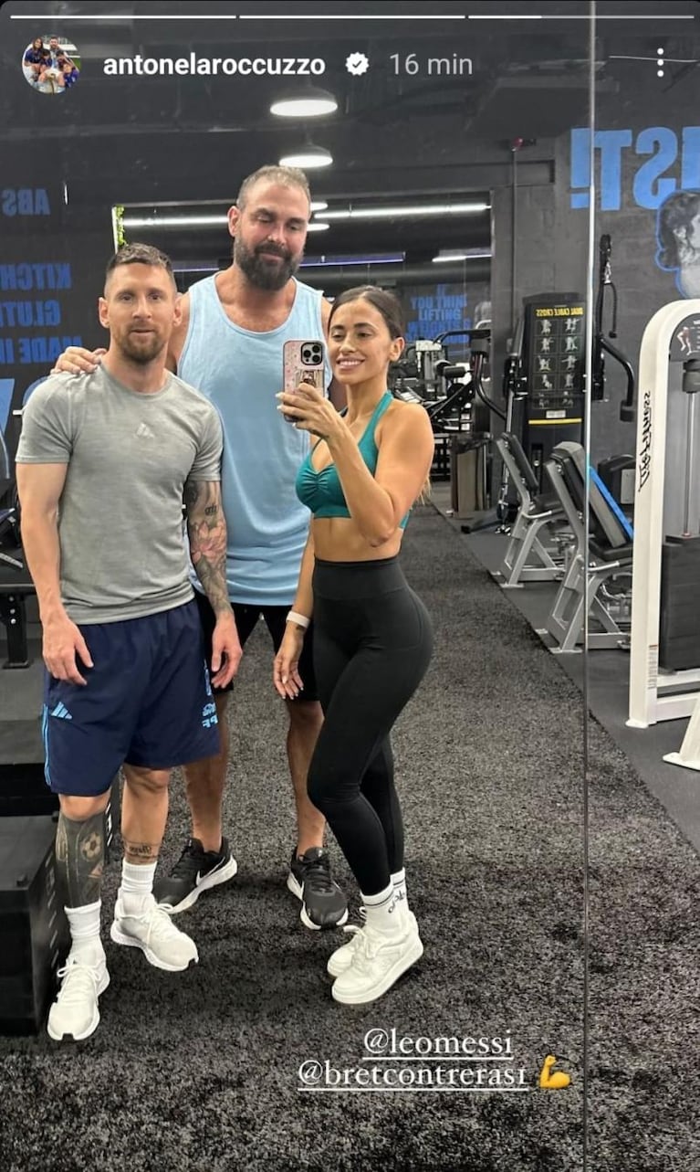 Antonella llev a Messi a entrenar con el "experto en glteos"