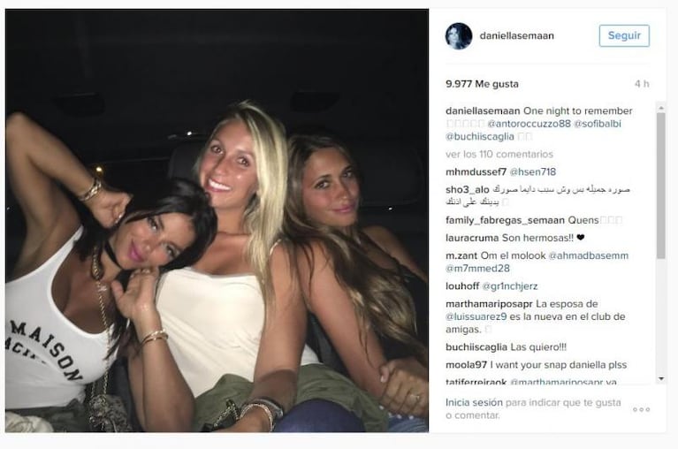 Antonella Roccuzzo se fue de fiesta con amigas 