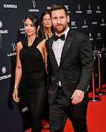 Antonella y Lionel ya están acostumbrados a las alfombras rojas y los looks elegantes. 