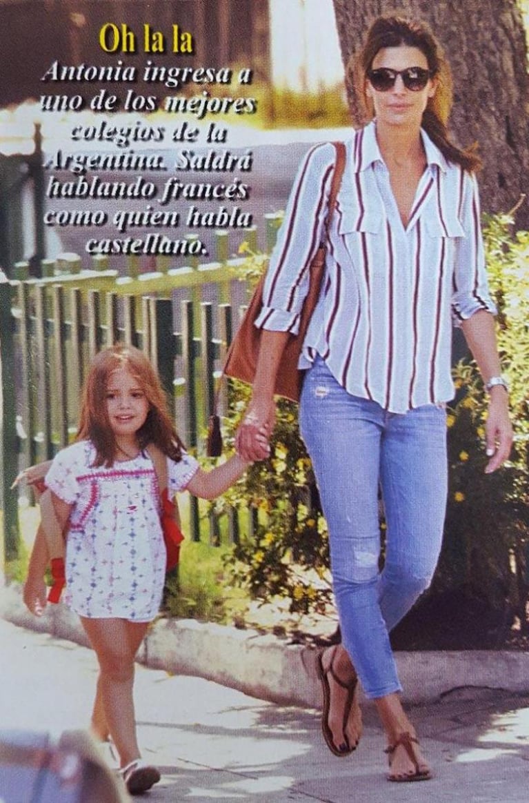 Antonia Macri y su primer día de jardín