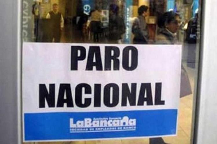 Anuncian nuevo paro bancario