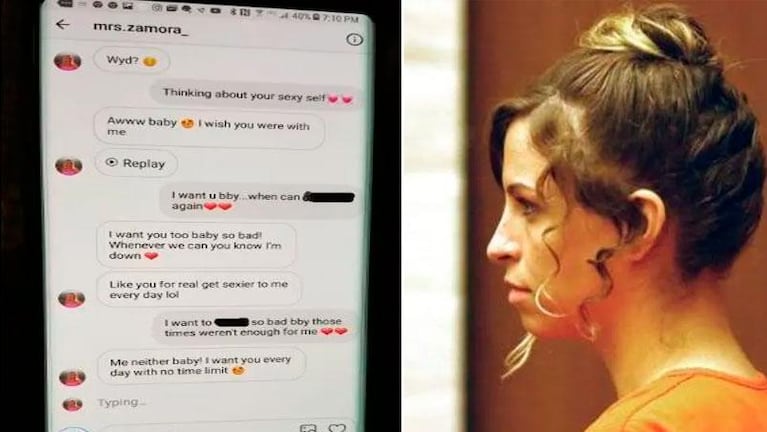 Aparecieron los chats y se declaró culpable de tener relaciones con su alumno de 13 años