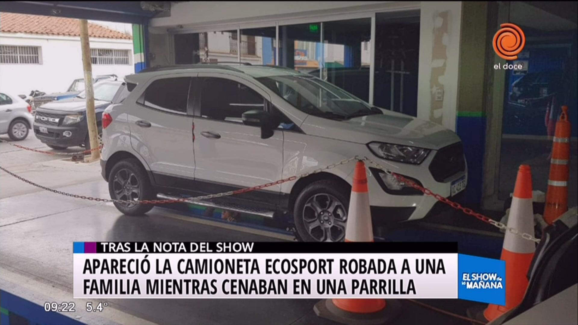 Apareció el vehículo robado en una parrilla