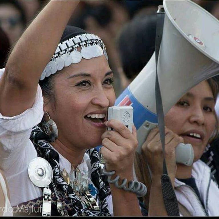 Apareció la hija de la dirigente indígena 