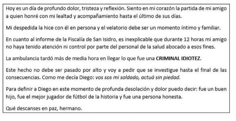 Apareció Matías Morla, abogado y allegado íntimo de Maradona: “Una criminal idiotez”