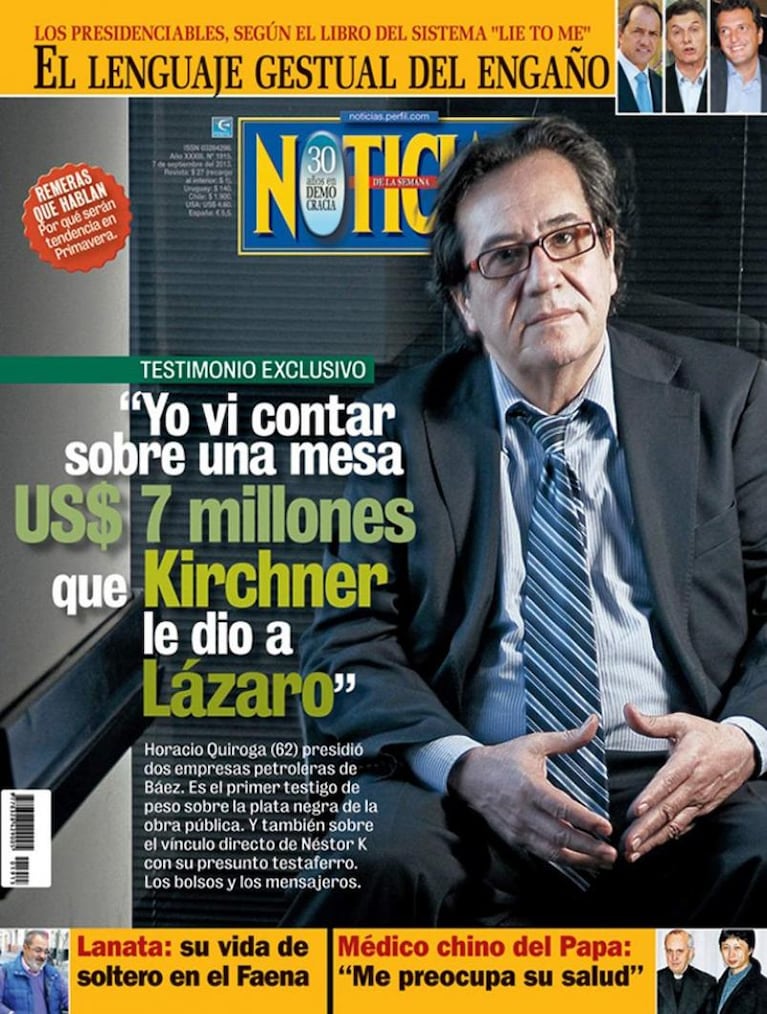 Apareció muerto un denunciante de Kirchner y Lázaro Báez