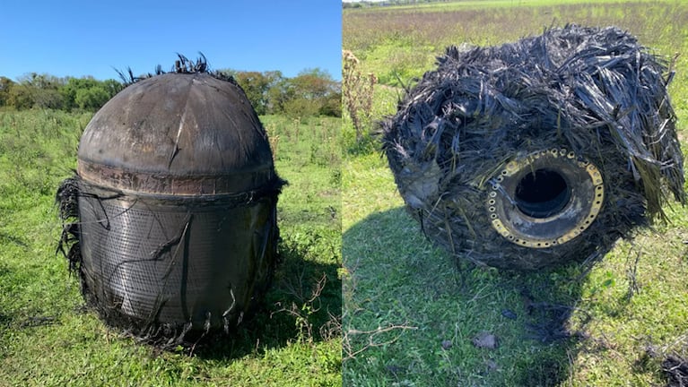 Apareció un extraño objeto en un campo de Chaco.