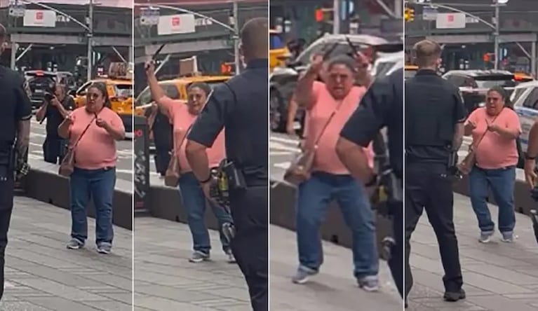 Apuñaló a dos personas en pleno Times Square, mató a una y fue abatida por la Policía