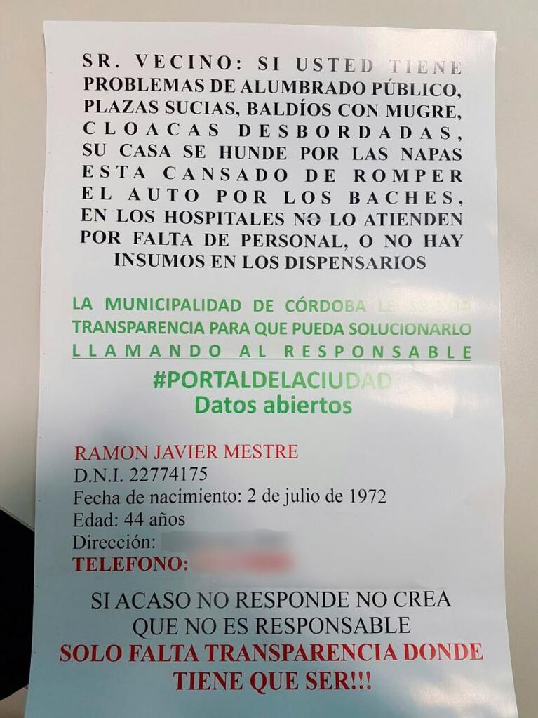 Arde el conflicto municipal: difundieron datos de Mestre y Daniele