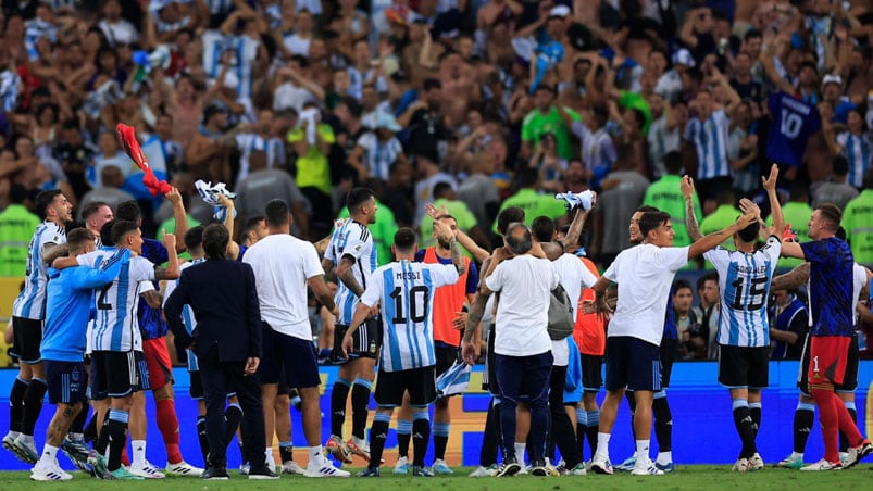 Argentina festejó en el Maracaná ante sus hinchas.