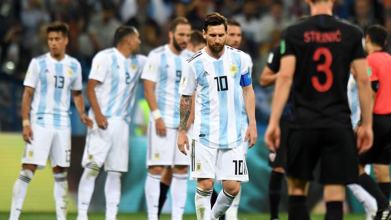Argentina fue goleada por Croacia.