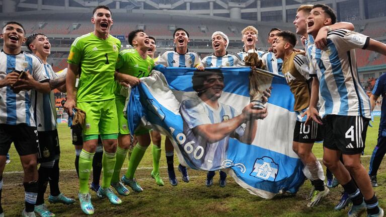 Argentina le ganó 3 a 0 a Brasil y pasó a semifinales. Foto; Prensa Selección.