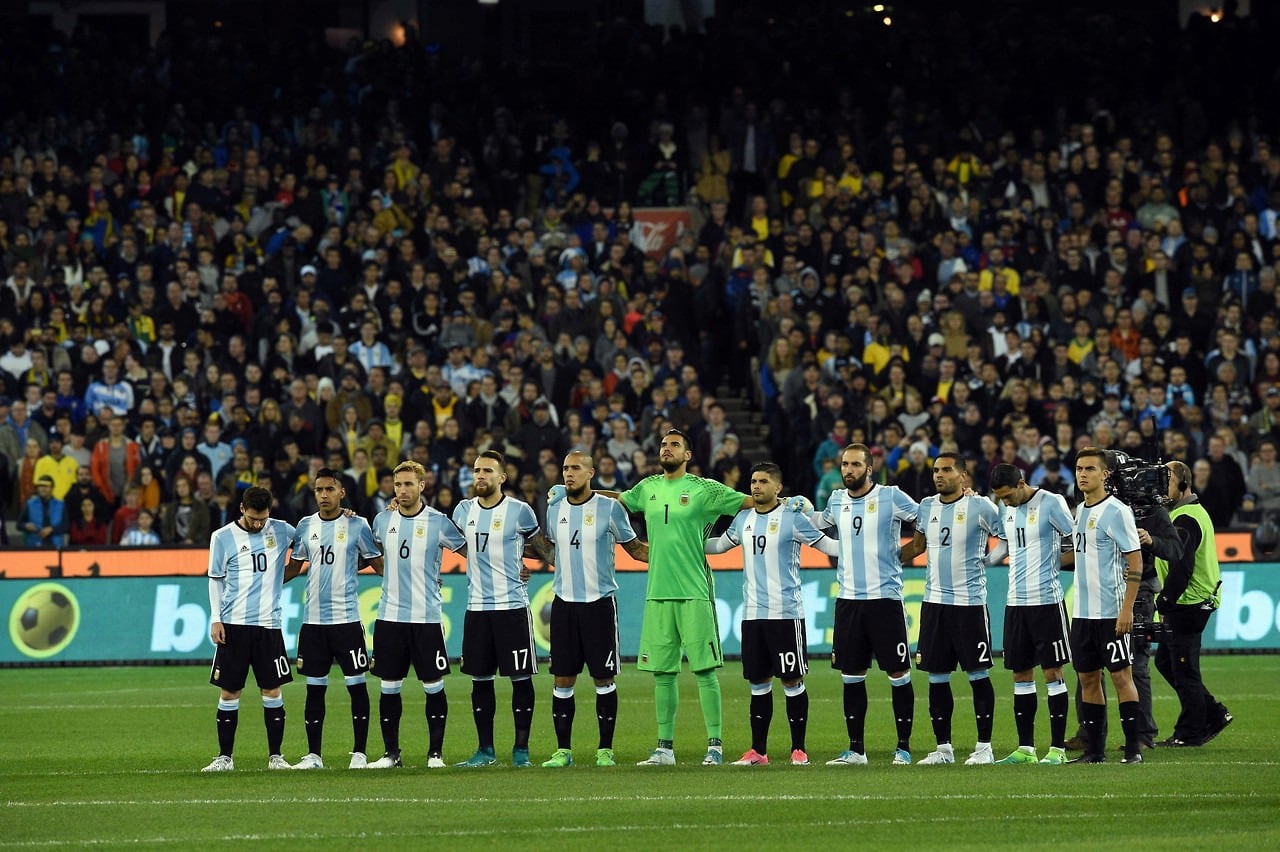 Argentina venció a Brasil en el debut de Sampaoli. Foto: Clarín.