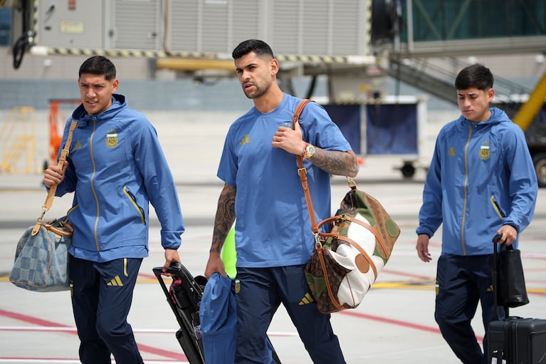 Argentina ya está en Kansas City para el Mundial. Mandatory Credit: Denny Medley-Imagn Images