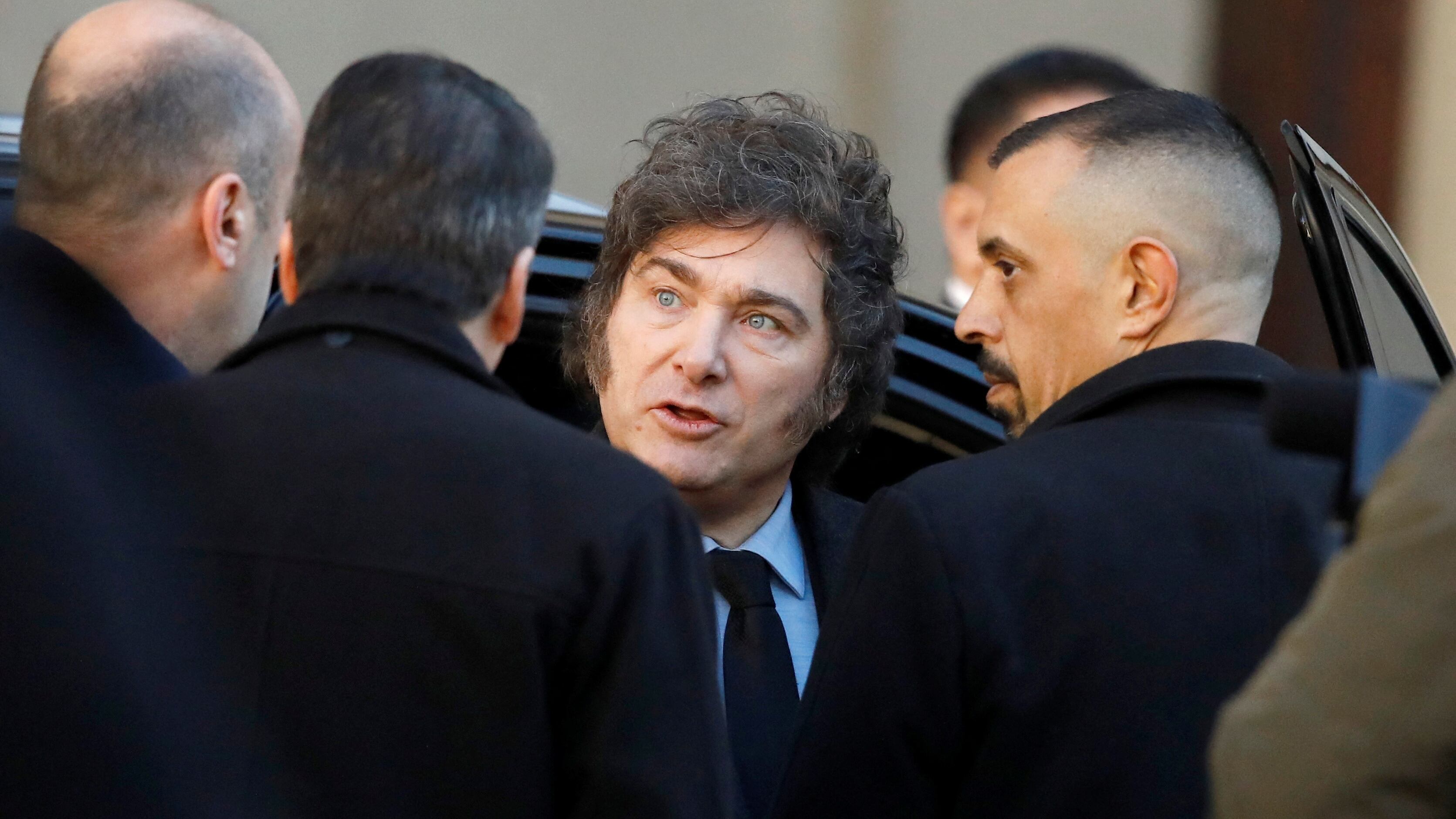 Argentina's President Javier Milei leaves after attending the Te Deum commemorating the 208th anniversary of the country's independence from Spain in 1816, in Buenos Aires, Argentina July 9, 2024. REUTERS/Martin Cossarini