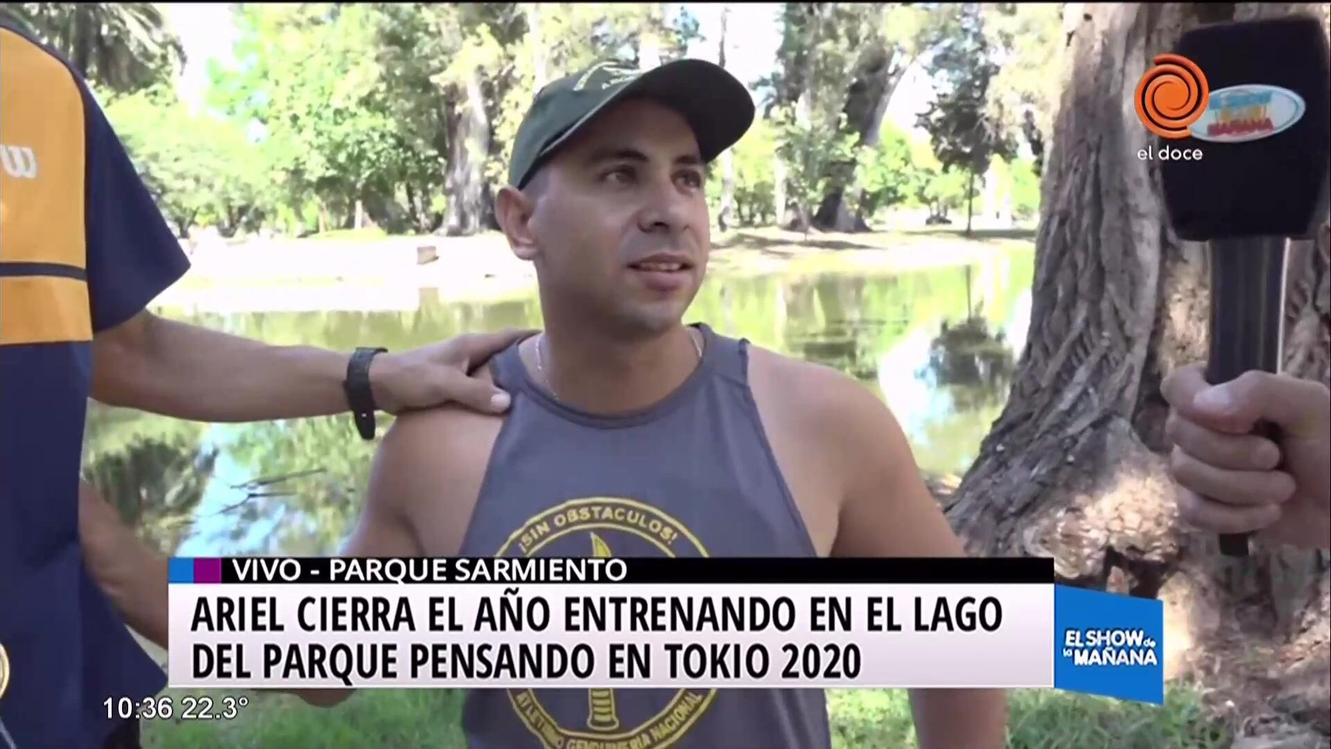 Ariel entrena canotaje para Tokio 2020