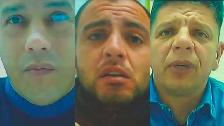 Ariel Gramajo, Diego Tremarchi y Ariel Murúa Rodríguez, los condenados a prisión perpetua por el tribunal.