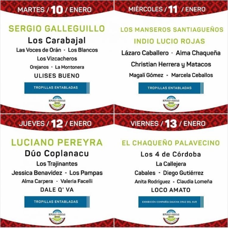 Arranca el Festival de Jesús María: grilla, entradas, precios y el pronóstico