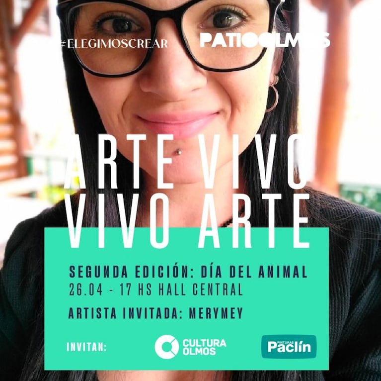 "Arte vivo vivo arte": una nueva intervención en el Patio Olmos