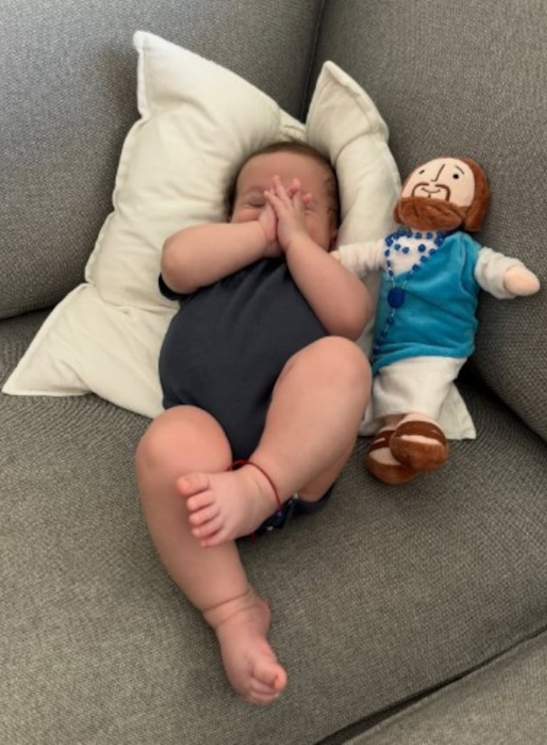 Arturo, el hijo de Jimena Barón y Tuma Palleiro.