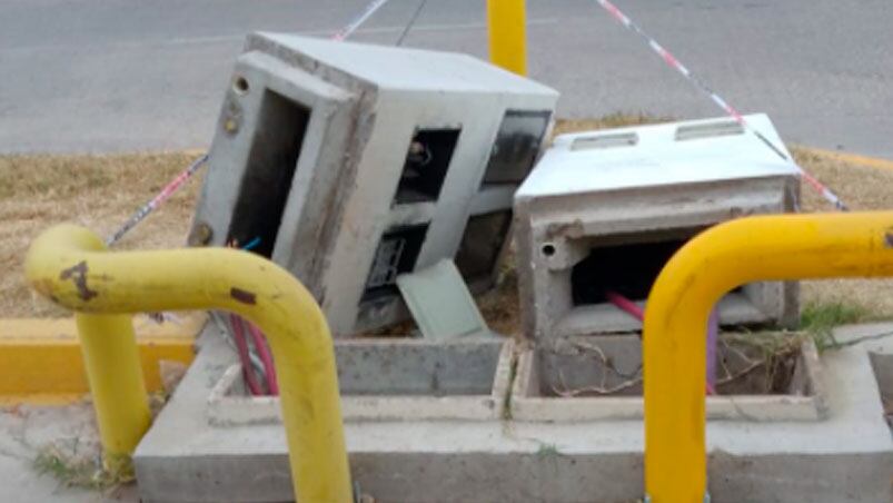 Aseguran que no es la primera vez que roban los cables en la zona. 