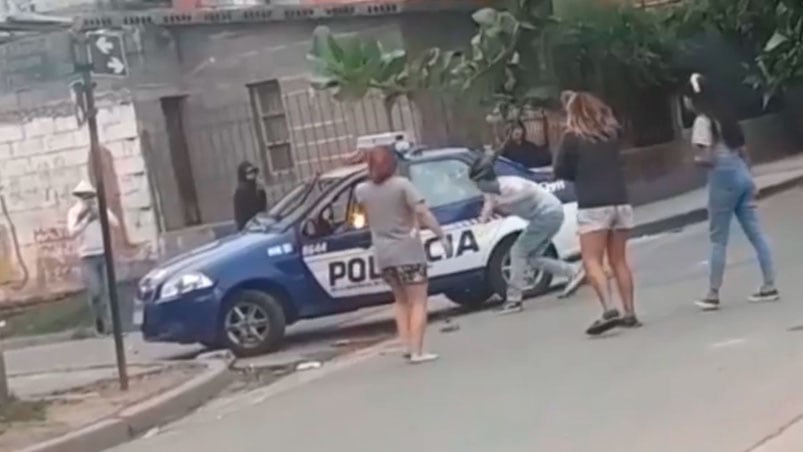 Así atacaron el patrullero que arrolló a un nene.