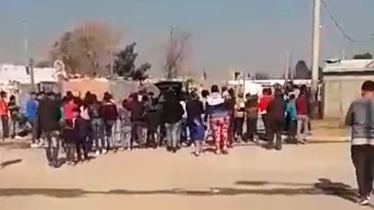 Así despedían al ladrón asesinado durante un robo en barrio Los Paraísos.