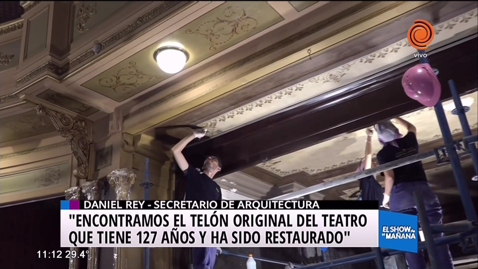 Así es la restauración del Teatro Libertador