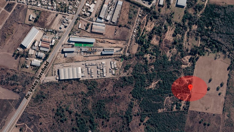 Así es la zona del hallazgo en el sur de la ciudad.