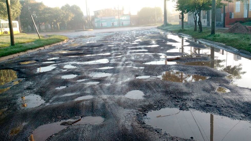 Así está una calle de la ciudad de Córdoba. 