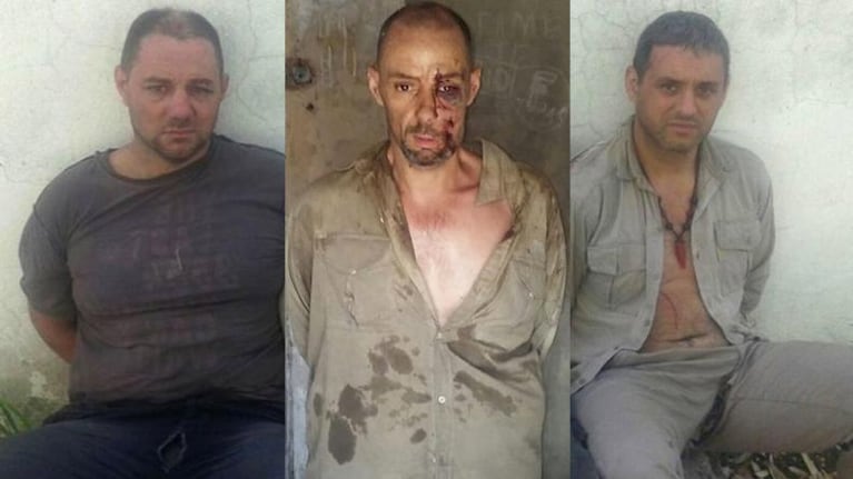 Así estaban cuando fueron capturados. Primero cayó Martín Lanatta, luego su hermano Cristian y Schillaci.